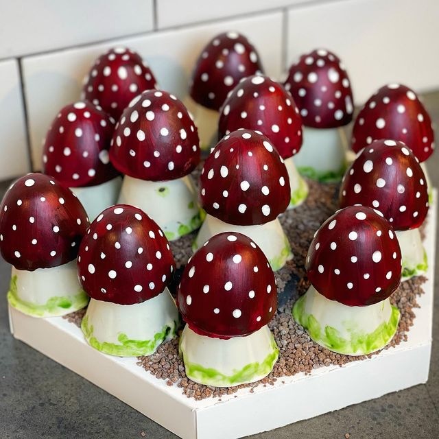 3D Chocolate Mushrooms